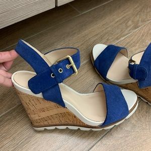 Nine West Gronigen Wedge Sandals size 6.5